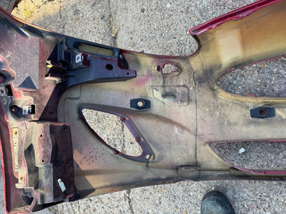 Genuine Jaguar XKR front bumper PDC holes - P/N BW83-17C831-ACW DAMAGED