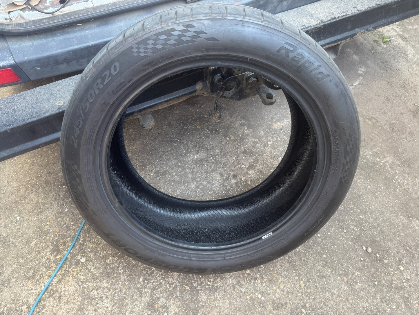 245 50 20 Rapid Ecosport  102v No Repairs 6mm 2024 tyre Next Day Delivery
