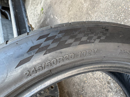 245 50 20 Rapid Ecosport  102v No Repairs 6mm 2024 tyre Next Day Delivery
