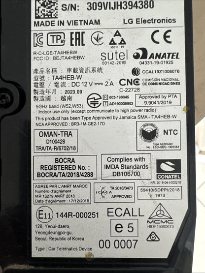 2023 LAND ROVER DEFENDER/ipace/evoque Etc TELEMATICS CONTROL MODULE L8B270718AY