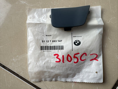 BMW Genuine Rear Bumper Tow Hook Eye Cover -  (51127893147)
