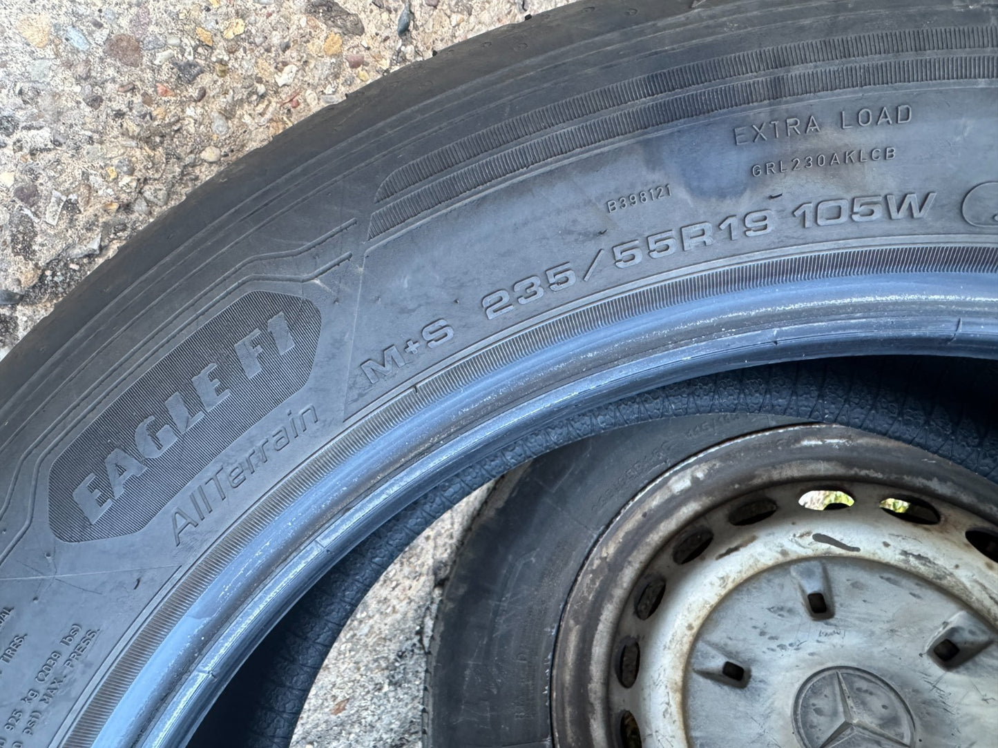 GOODYEAR EAGLE F1 All Terrain 235/55/19 105W XL Merc rated 5mm  made in 2024