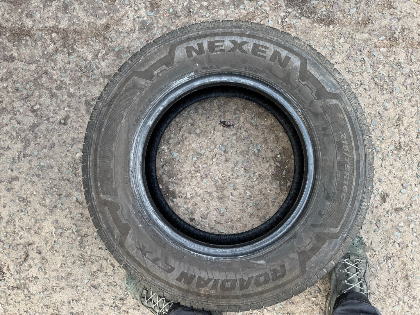 1x 215/75r16c 116/114R Nexen Roadian CTX 2157516 7.5mm tread no repairs