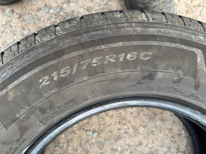 1x 215/75r16c 116/114R Nexen Roadian CTX 2157516 7.5mm tread no repairs