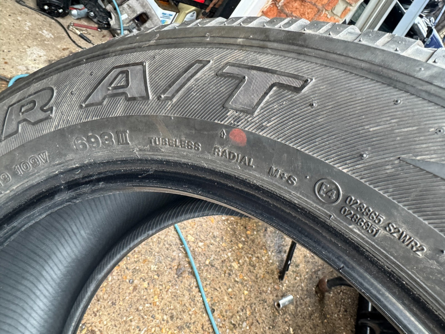 1x 265/55r19 109V Bridgestone Dueler A/T 693 III M+S 265 55 19 2655519 Free P&P