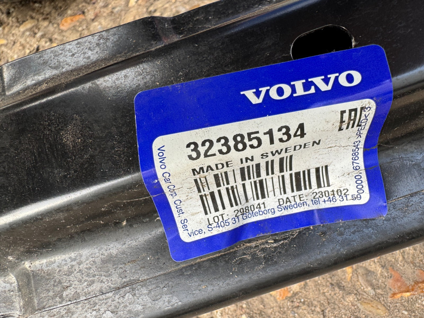 VOLVO XC40 2019-24 REAR REINFORCER BAR 32385134 NEW GENUINE RRP £550.80