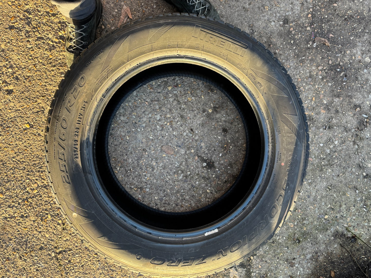 New 255 60 20 Pirelli Scorpion Zero All season Tyre FROM SPARE WHEEL NO ROAD USE