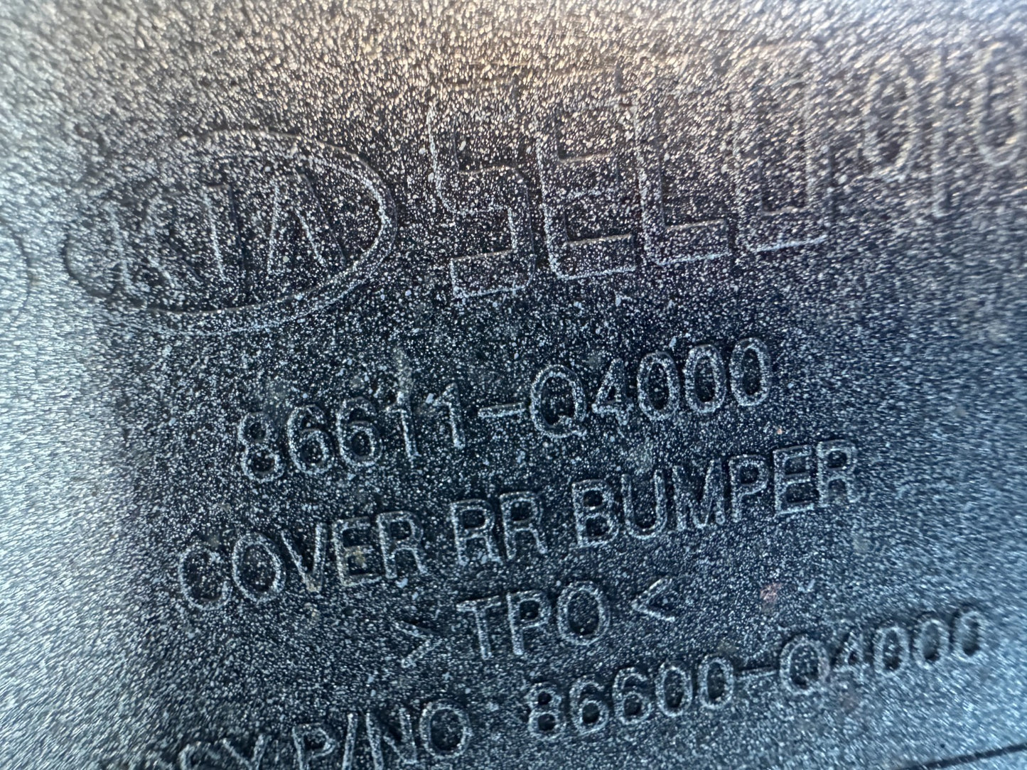 KIA NIRO Rear Bumper 2018-2021 | OEM 86611-Q4000 Used Genuine