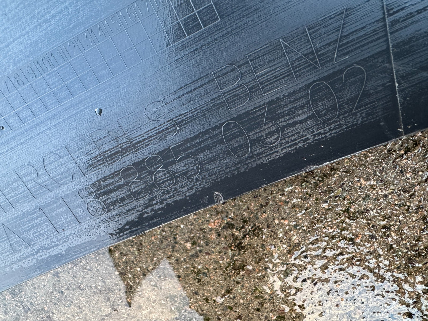 MERCEDES CLA W118 AMG LINE REAR BUMPER LOWER PART 2019 - ON GENUINE A1188850302