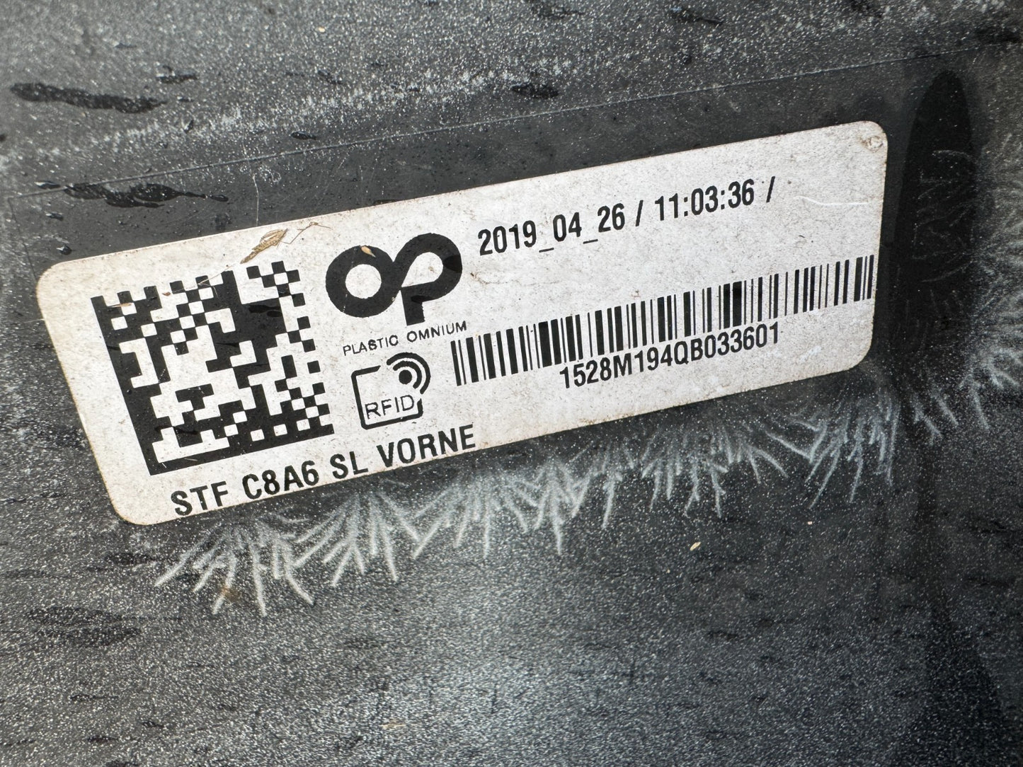 Audi A6 2018 onwards Front Bumper & Grill & Various Support Brackets