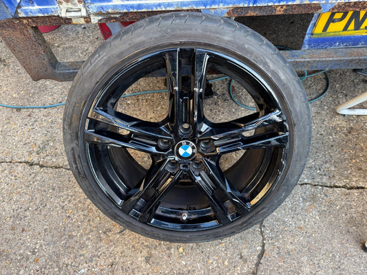 BMW 1 2 SERIES F40 F44 18'' BLACK SCRATCHED ALLOY WHEEL 8092352