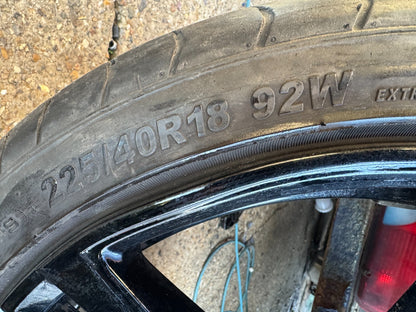 BMW 1 2 SERIES F40 F44 18'' BLACK SCRATCHED ALLOY WHEEL 8092352