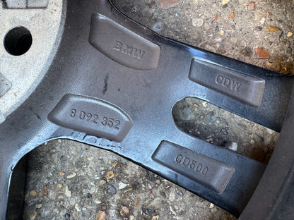 BMW 1 2 SERIES F40 F44 18'' BLACK SCRATCHED ALLOY WHEEL 8092352