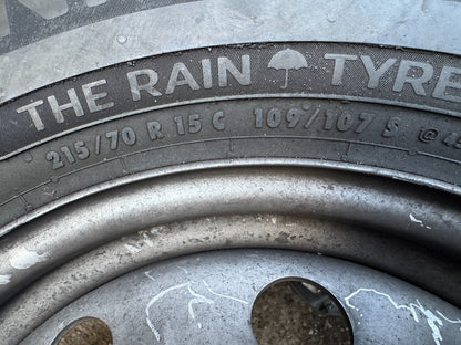 2024 Elddis CV40 camper motorhome 15" wheel & great tyre Uniroyal 9mm 215 70 15c