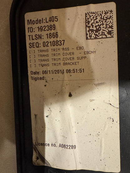 RANGE ROVER L405 4.4 SDV8 REAR TAILGATE LOWER CARPET TRIM EBONY CK52425A92A