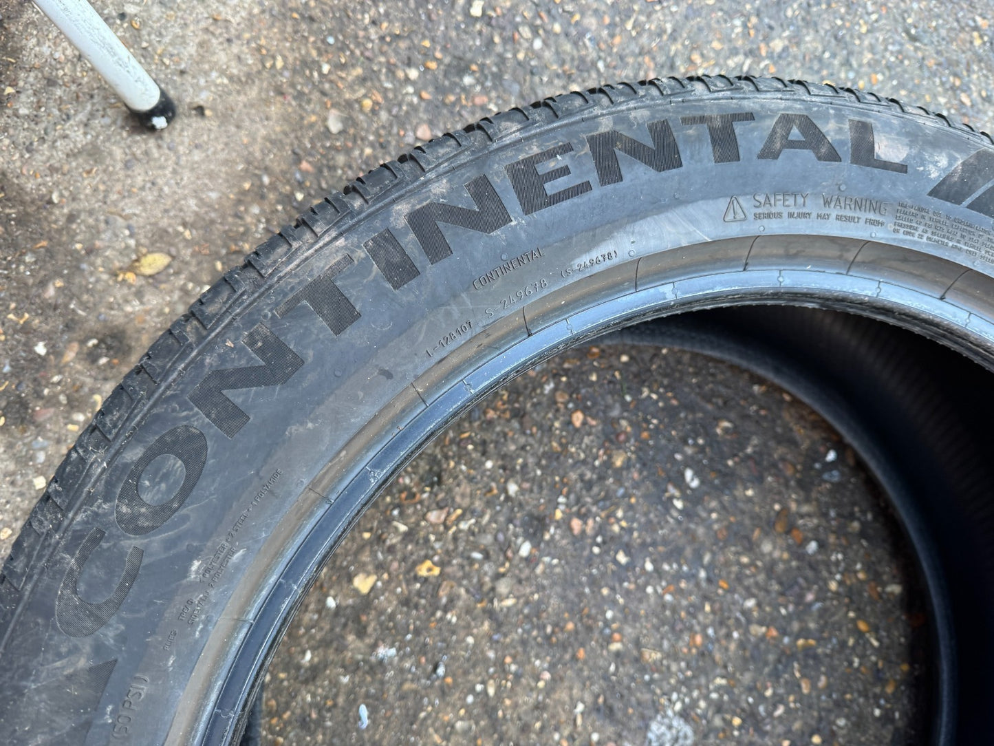 275 45 22 CONTINENTAL CROSSCONTACT RX 115W M+S LR 6.5mm NO REPAIRS (4 available)