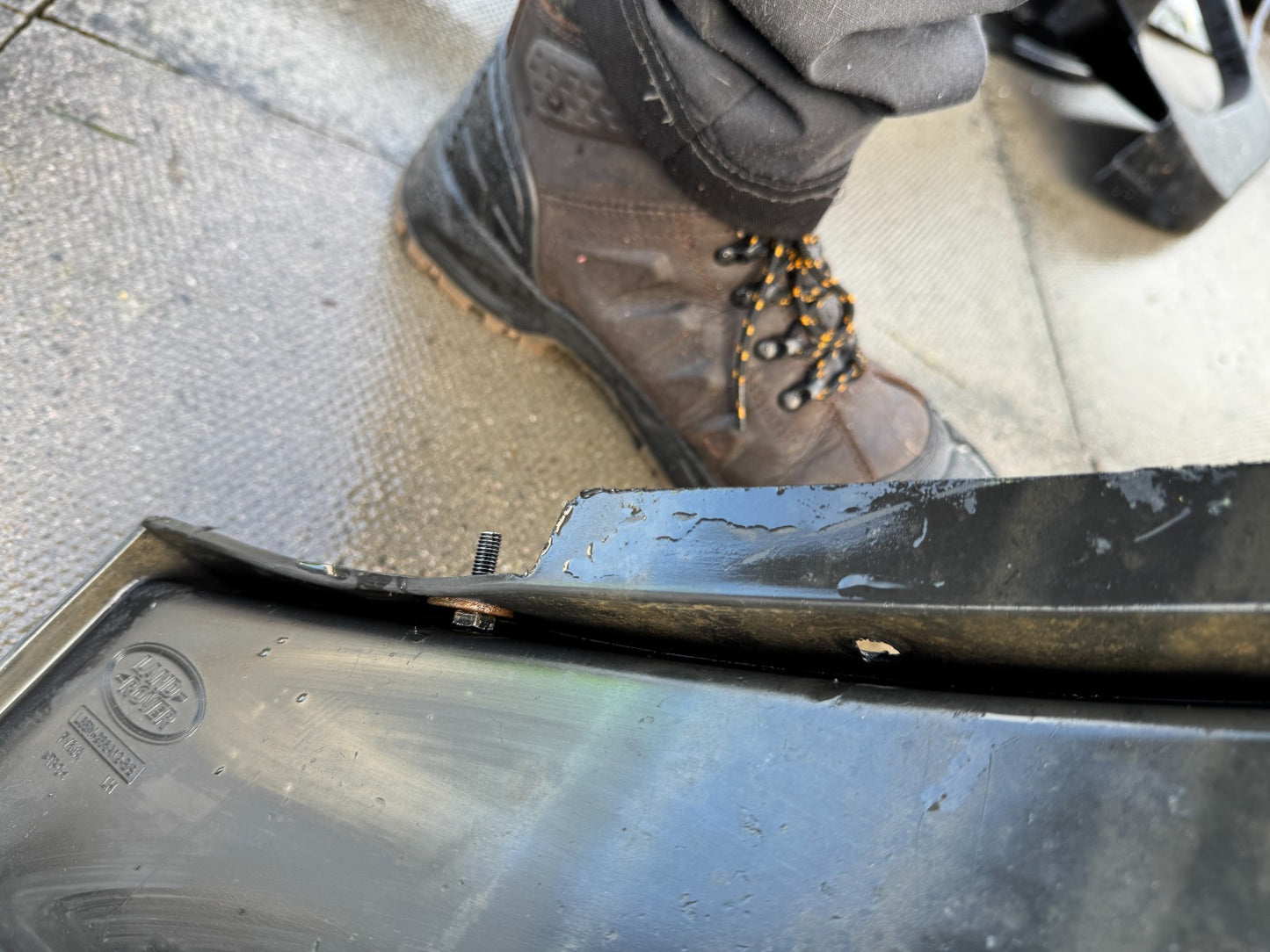 Land Rover Defender L663 Rear Left Mud Flap L8BM286A12BB Genuine missing bolt