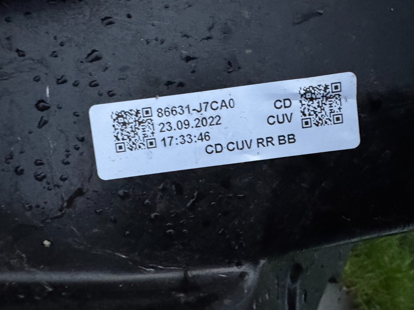 GENUINE KIA XCEED 2019-2023 REAR BUMPER REINFORCEMENT BAR, P/N 86631-J7CA0