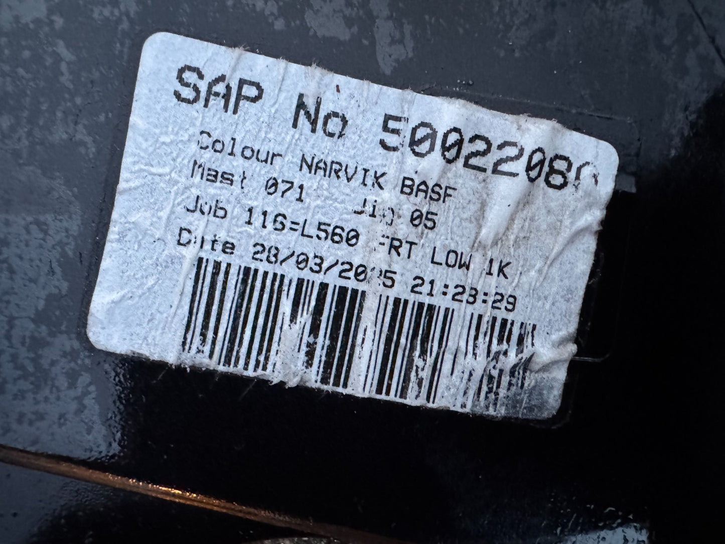 2025 GENUINE RANGE ROVER VELAR L560 FRONT BUMPER LOWER TRIM J8A217F775BC 2017 ON