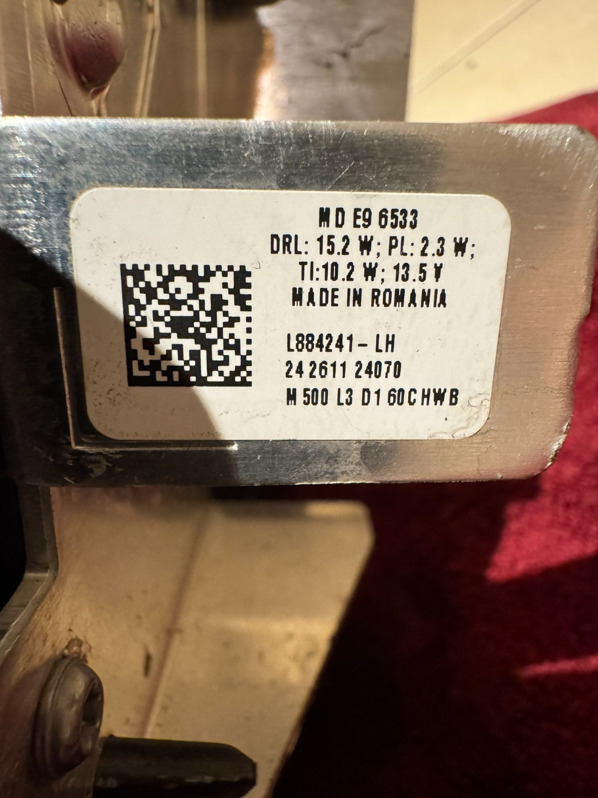 Genuine FORD PUMA LEFT LED HEADLIGHT R1TB-13E015-BB GENUINE 2024 2025 Damaged