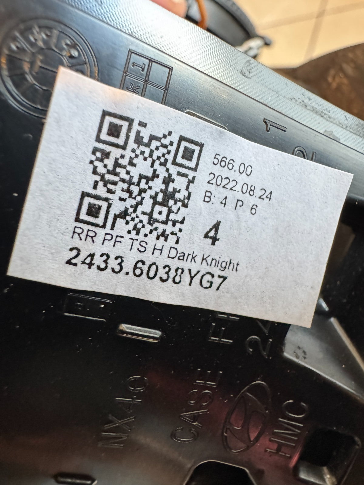 2022 HYUNDAI TUCSON WING MIRROR LEFT 87620-N7210 8 WIRE CONNECTOR GENUINE