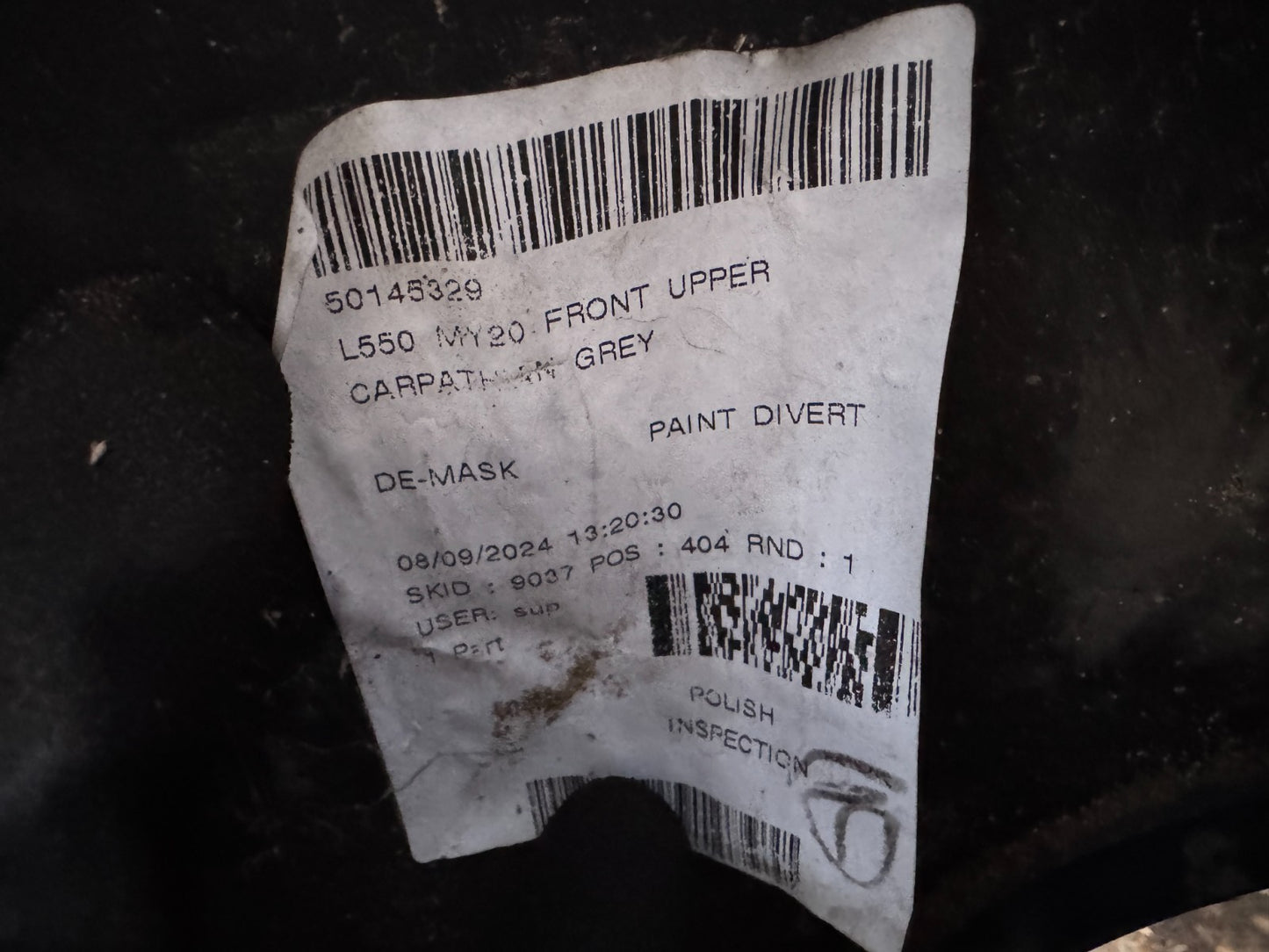 2024 LAND ROVER DISCOVERY SPORT L550 R-DYNAMIC FRONT UPPER & LOWER BUMPER