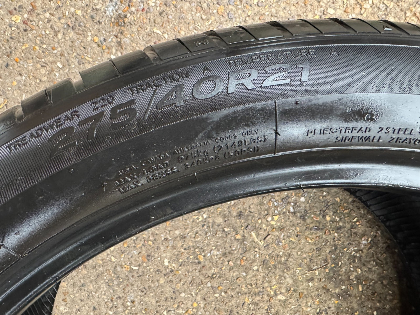 Hankook Ventus S1 Evo3 SUV RUNFLAT 275/40/21 275 40 21 107Y XL 6.3MM NO REPAIRS