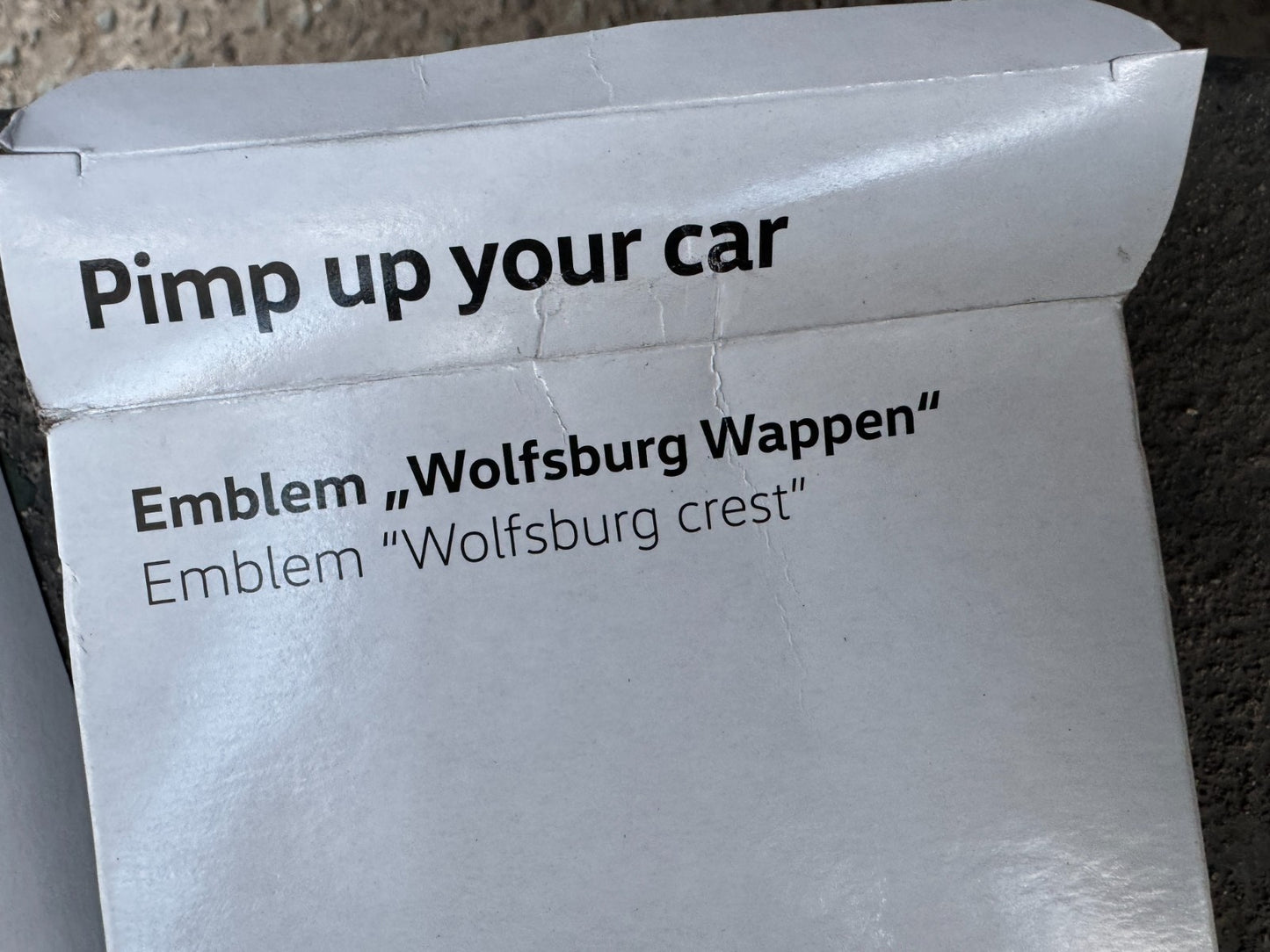 GENUINE VOLKSWAGEN WOLFSBURG EMBLEM DECORATIVE FILM SET BLACK 5C0064317ASXRW