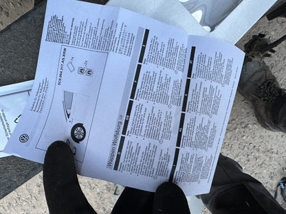 GENUINE VOLKSWAGEN WOLFSBURG EMBLEM DECORATIVE FILM SET BLACK 5C0064317ASXRW