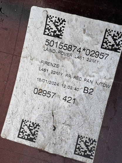 Range Rover Sport rear bumper lower trim 2022-2025 SUV Genuine pn N9X2-17K950-A