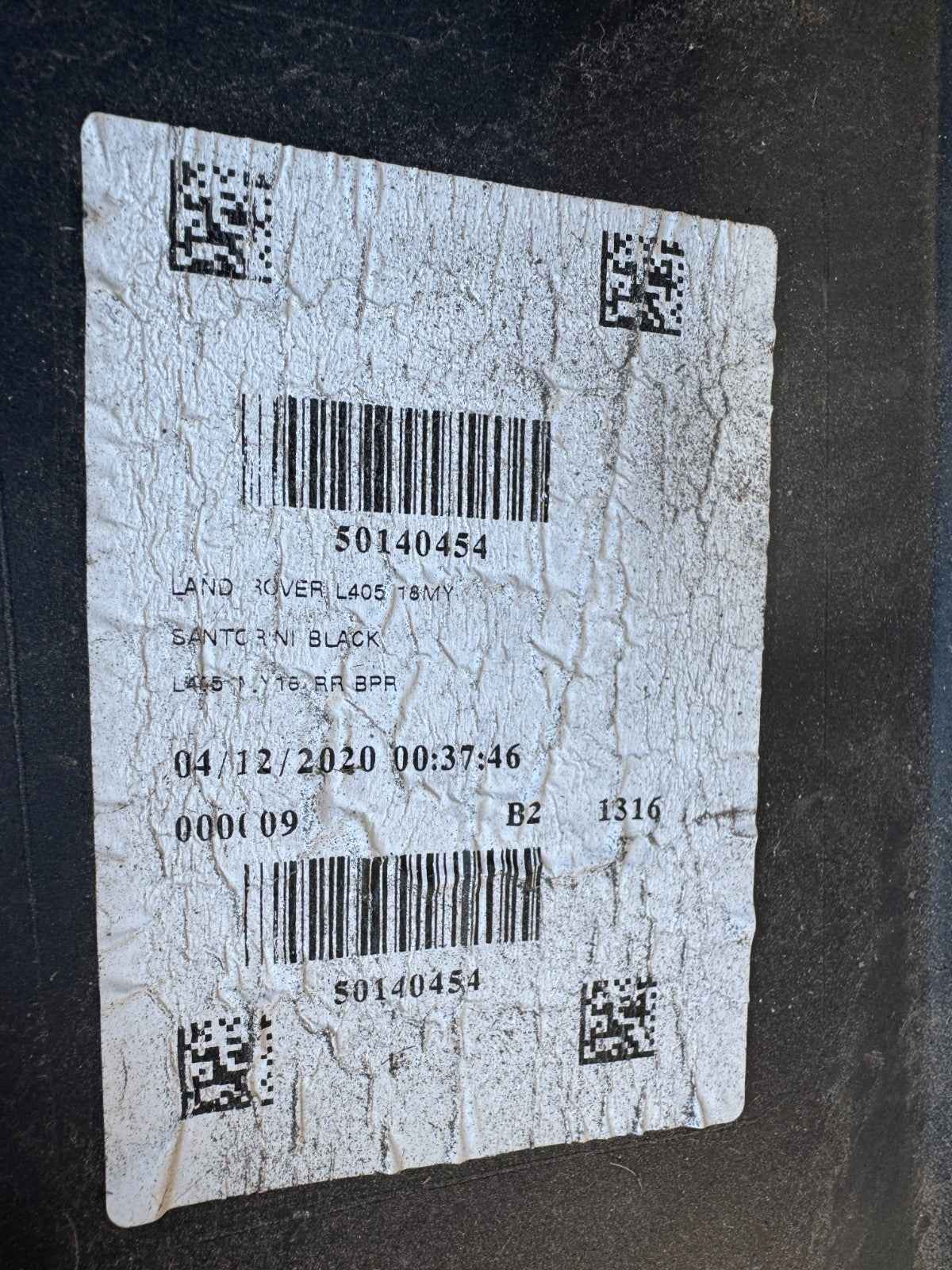 2020 RANGE ROVER VOGUE L405 2017-ON REAR BUMPER CK5217C945