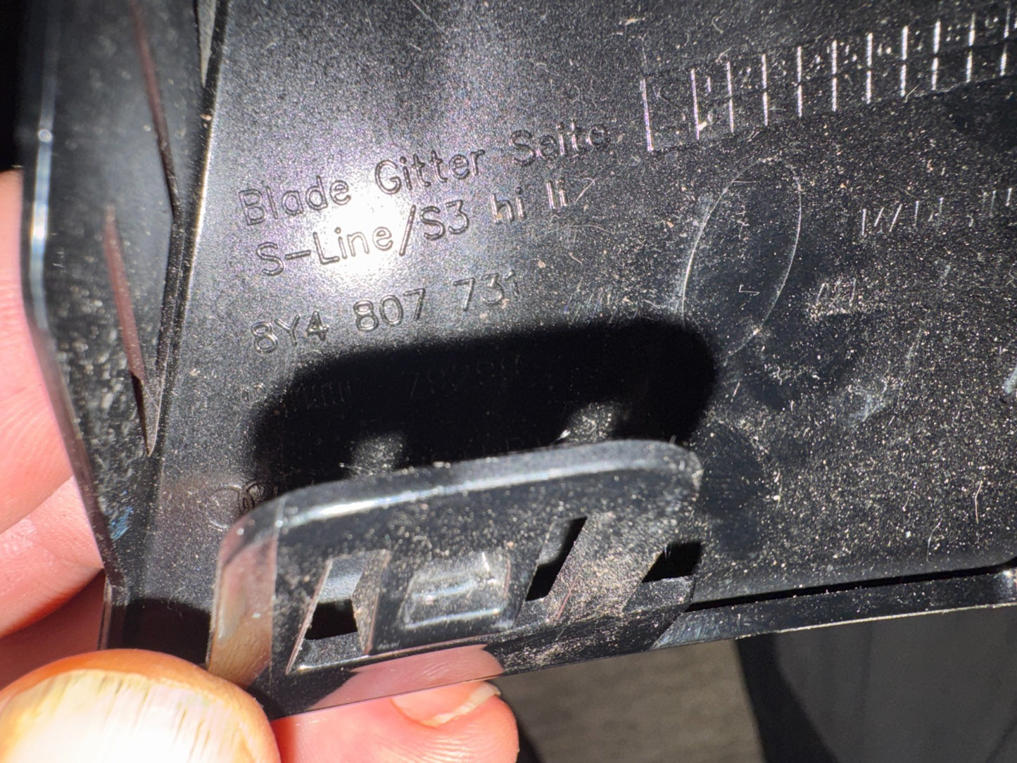 Audi A3 S Line Rear Bumper Left Side Trim 8Y4807731 Genuine