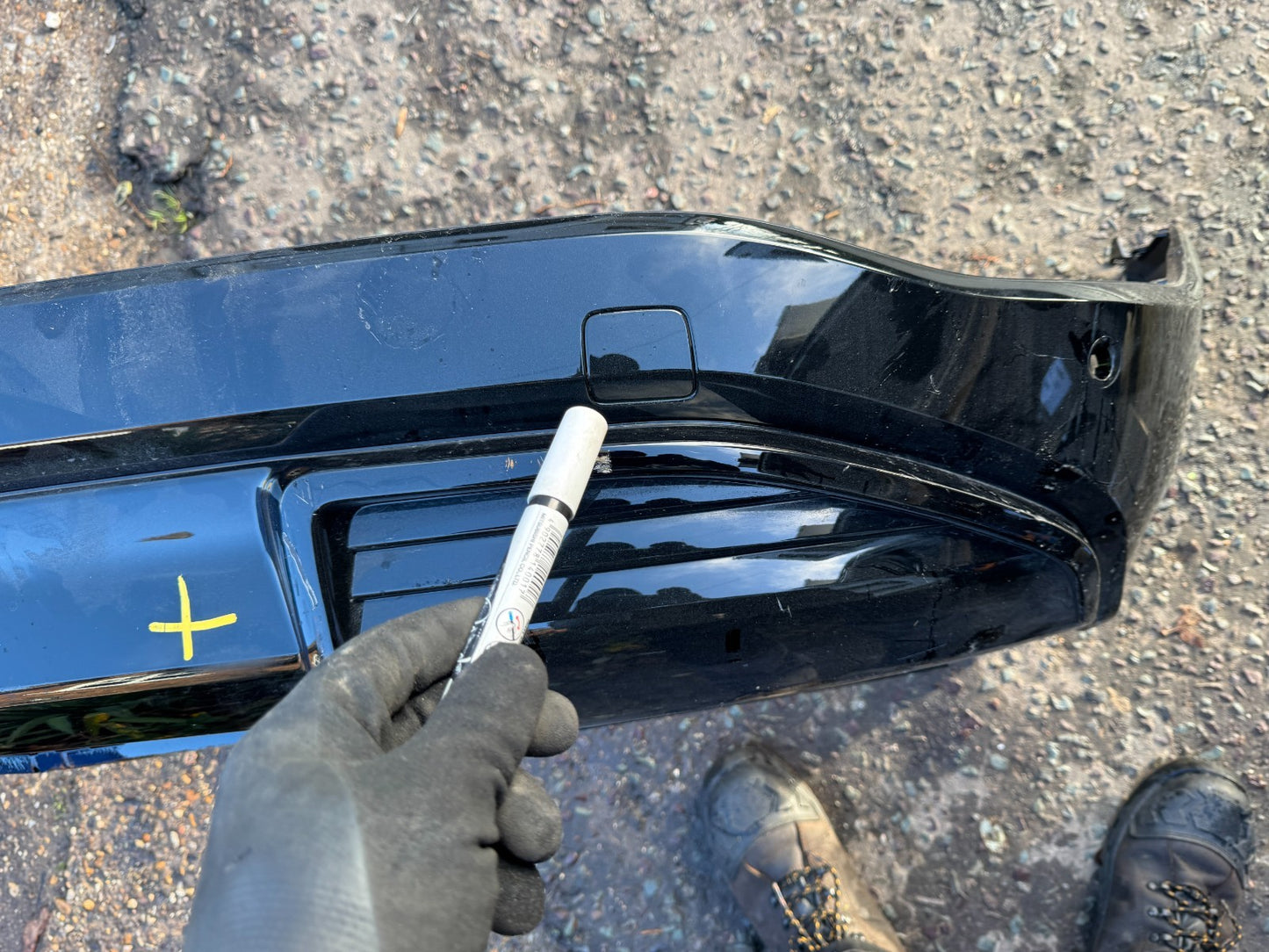 AUDI Q6 E-TRON REAR TOW EYE COVER GENUINE 85H807441A