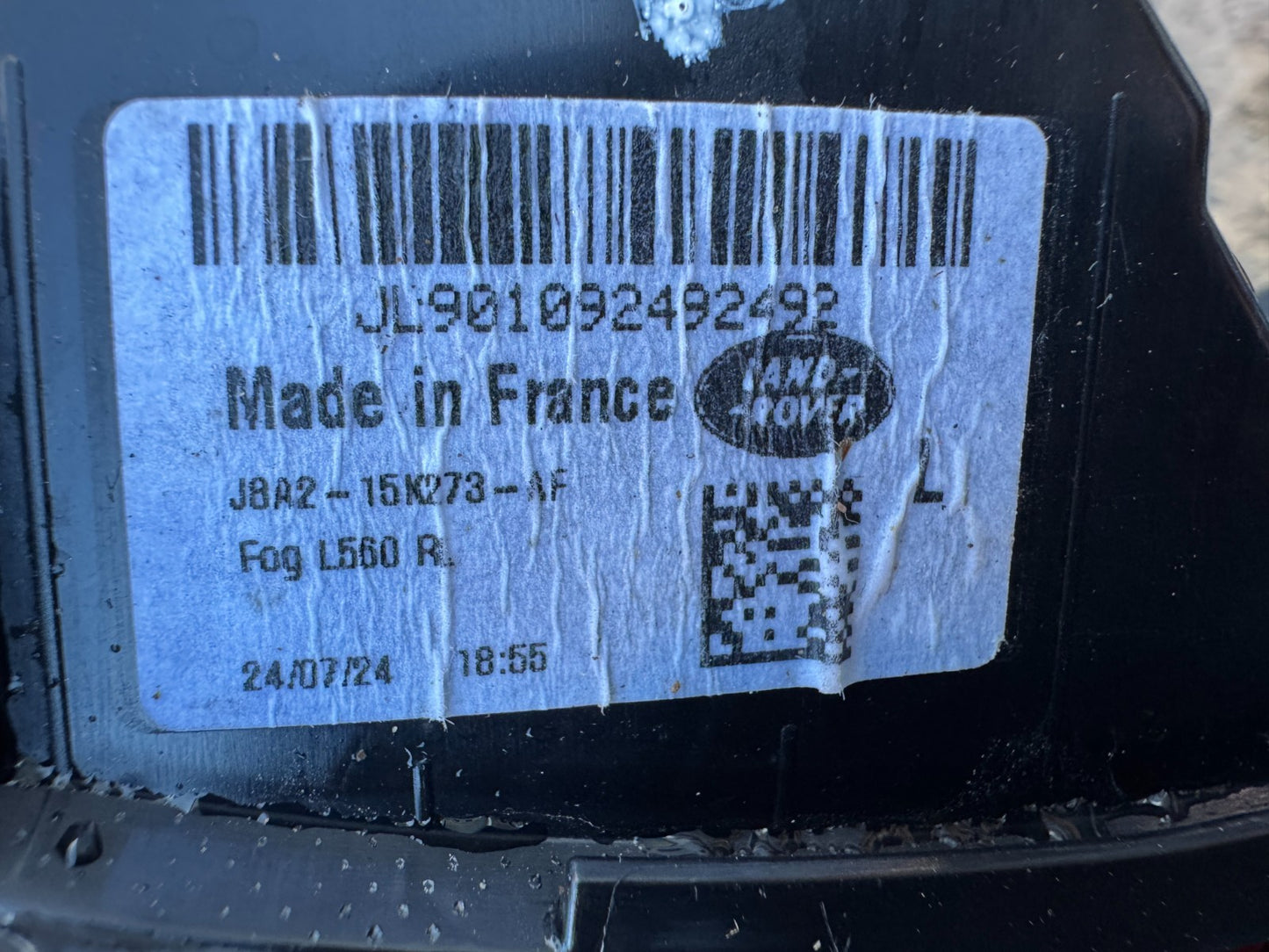 Land Rover Range Rover Velar 2024 Left rear fog light J8A215K273AE Bent Clip