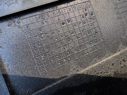 JAGUAR I-PACE X590 RIGHT FRONT DOOR LOWER MOULDING J9D321064A scratched