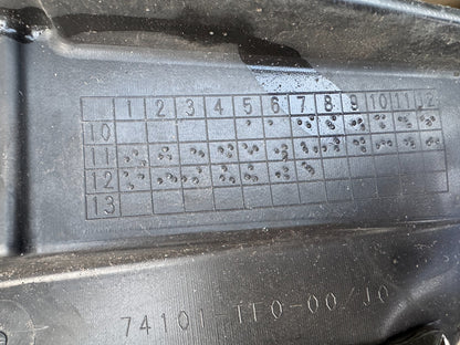 2010-15 GENUINE HONDA JAZZ FRONT RIGHT SPLASH GUARD ARCH LINER 74101-TF0