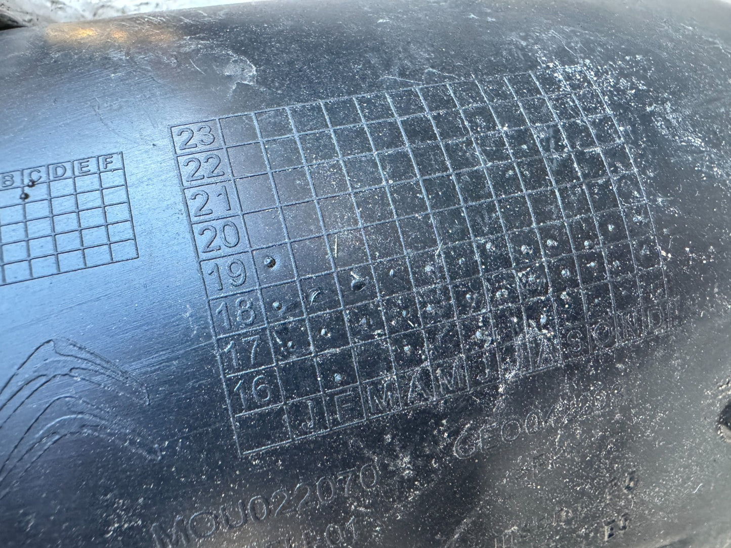 2016-2024 CITROEN C3 MK3 Inner Wing Arch Liner Rear Right Side 9811931680 SPLIT