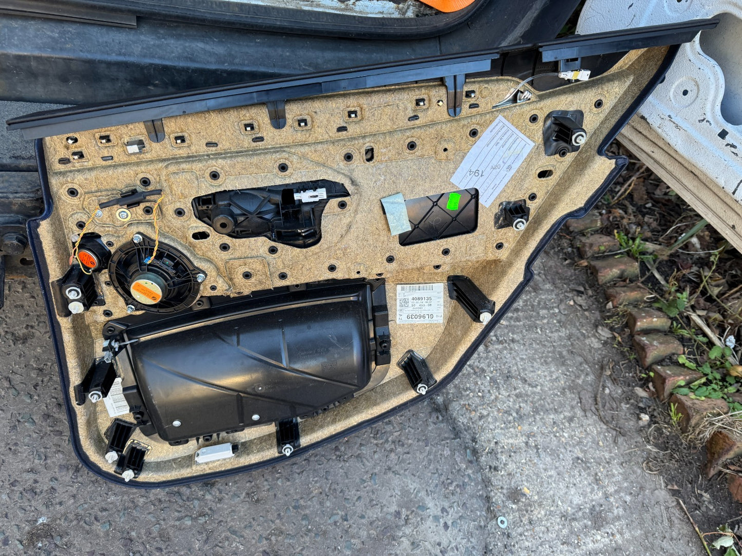 BMW 5 SERIES F11 2015 Rear Left Interior Door Panel Card Leather & Parts 1777775