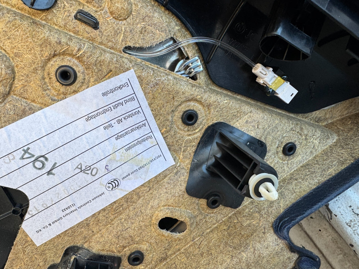 BMW 5 SERIES F11 2015 Rear Left Interior Door Panel Card Leather & Parts 1777775