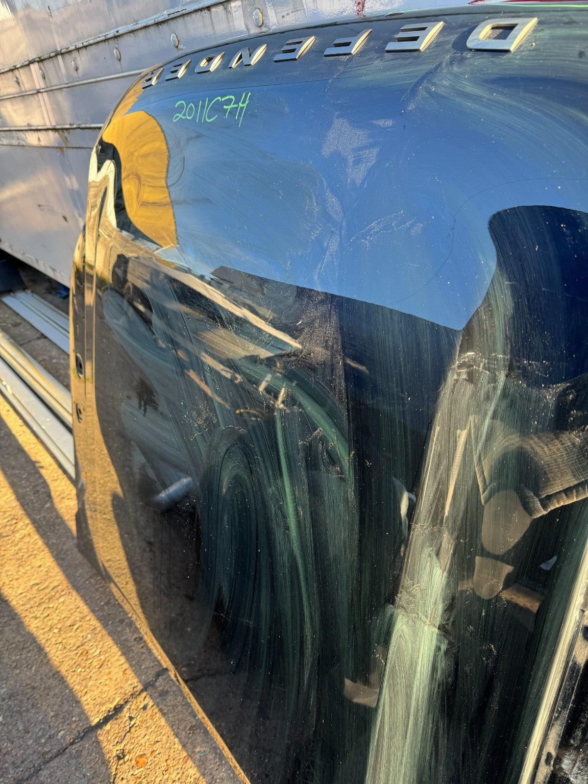 LAND ROVER DEFENDER L663 BONNET HOOD LID DENTED