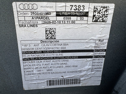 2025 GENUINE AUDI A1 SE FRONT BUMPER 2019 ONWARDS 82A807437A DAMAGED