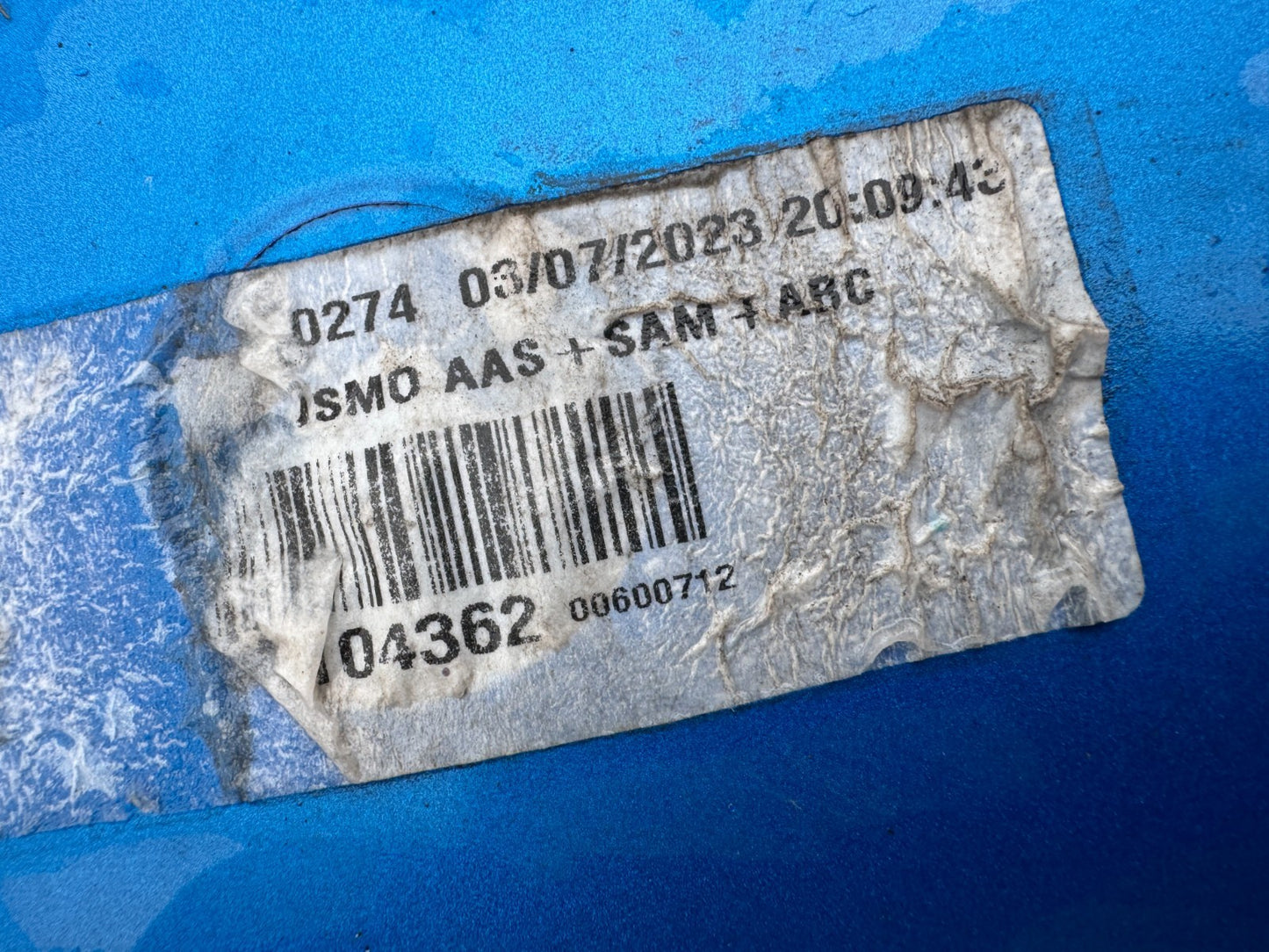 2023 VAUXHALL GRANDLAND BUMPER REAR WITHOUT CORNERS WITH DIFFUSER GENUINE