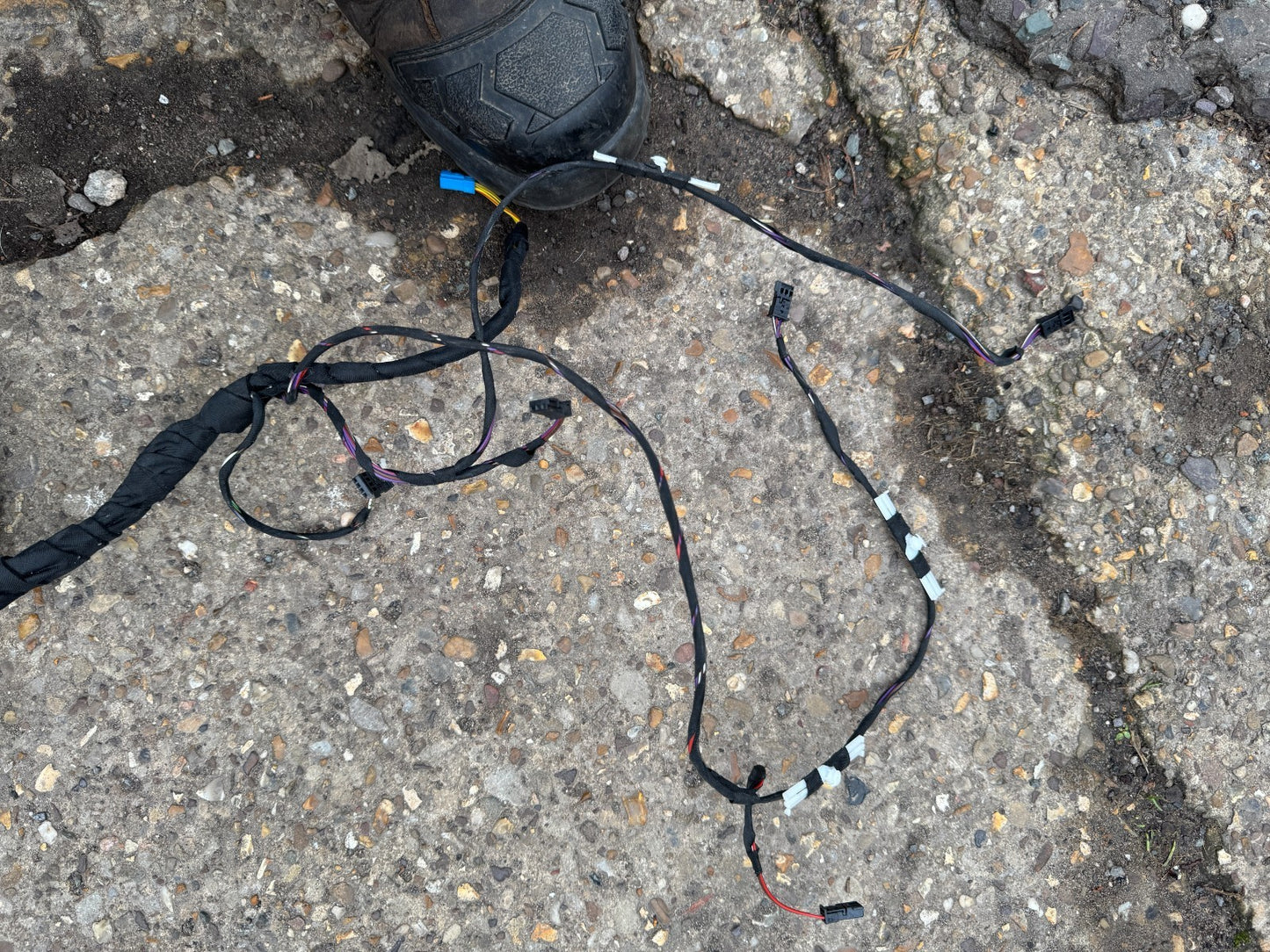 BMW 5 F10 F11 2012 Right or Left rear door wiring loom 9312735