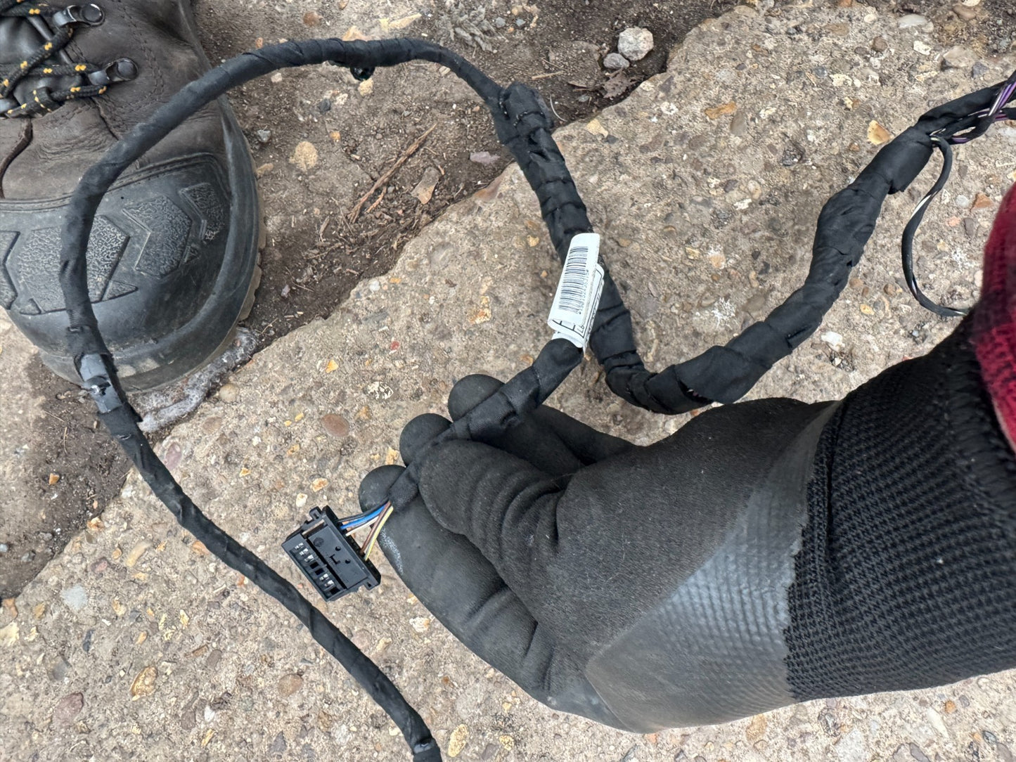 BMW 5 F10 F11 2012 Right or Left rear door wiring loom 9312735