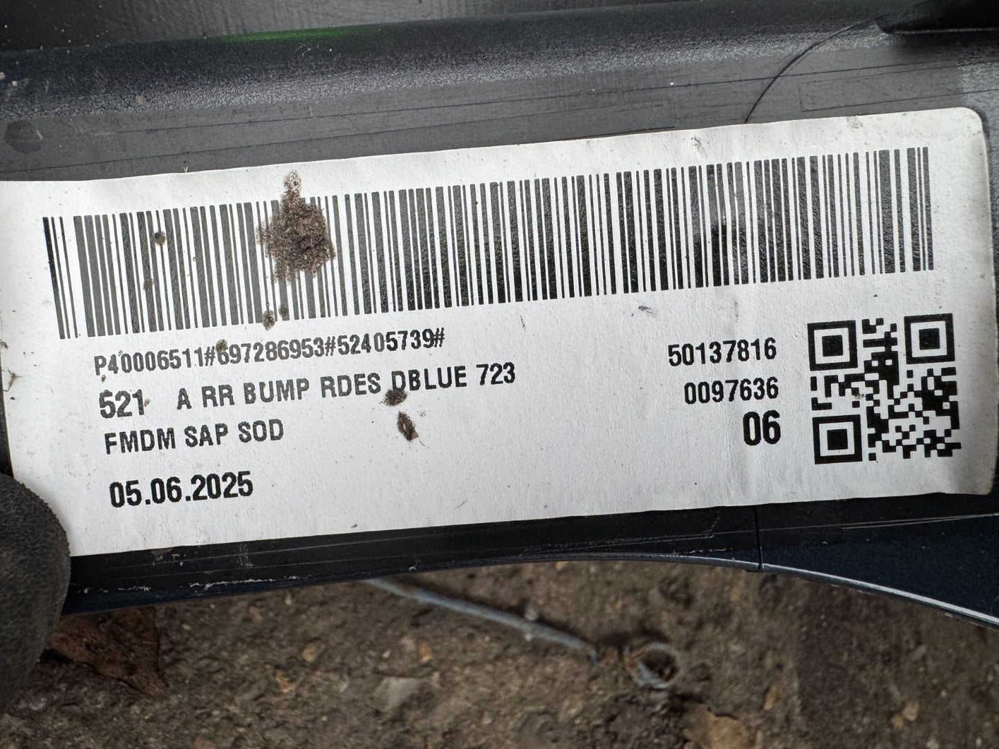 2025 GENUINE VOLVO XC60 REAR BUMPER 2017-ON 31425198 SCRATCHED