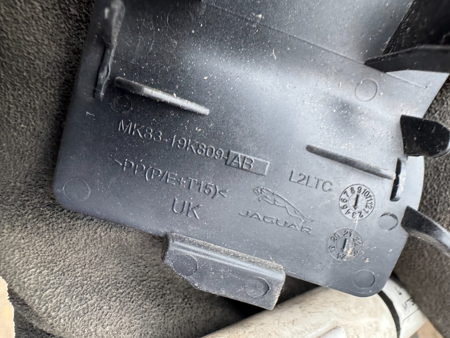 2024 JAGUAR F-PACE tow eye hook cover mk8319k809ab rear