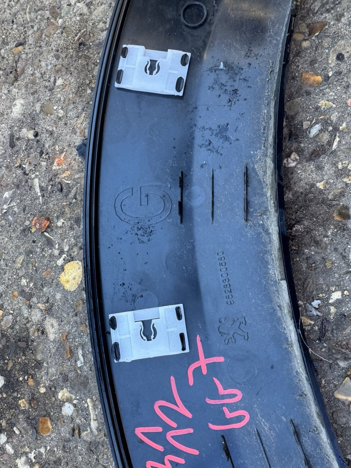 Peugeot 208 2023 Left Moulding Trim Wheel Arch Rear 9823300580