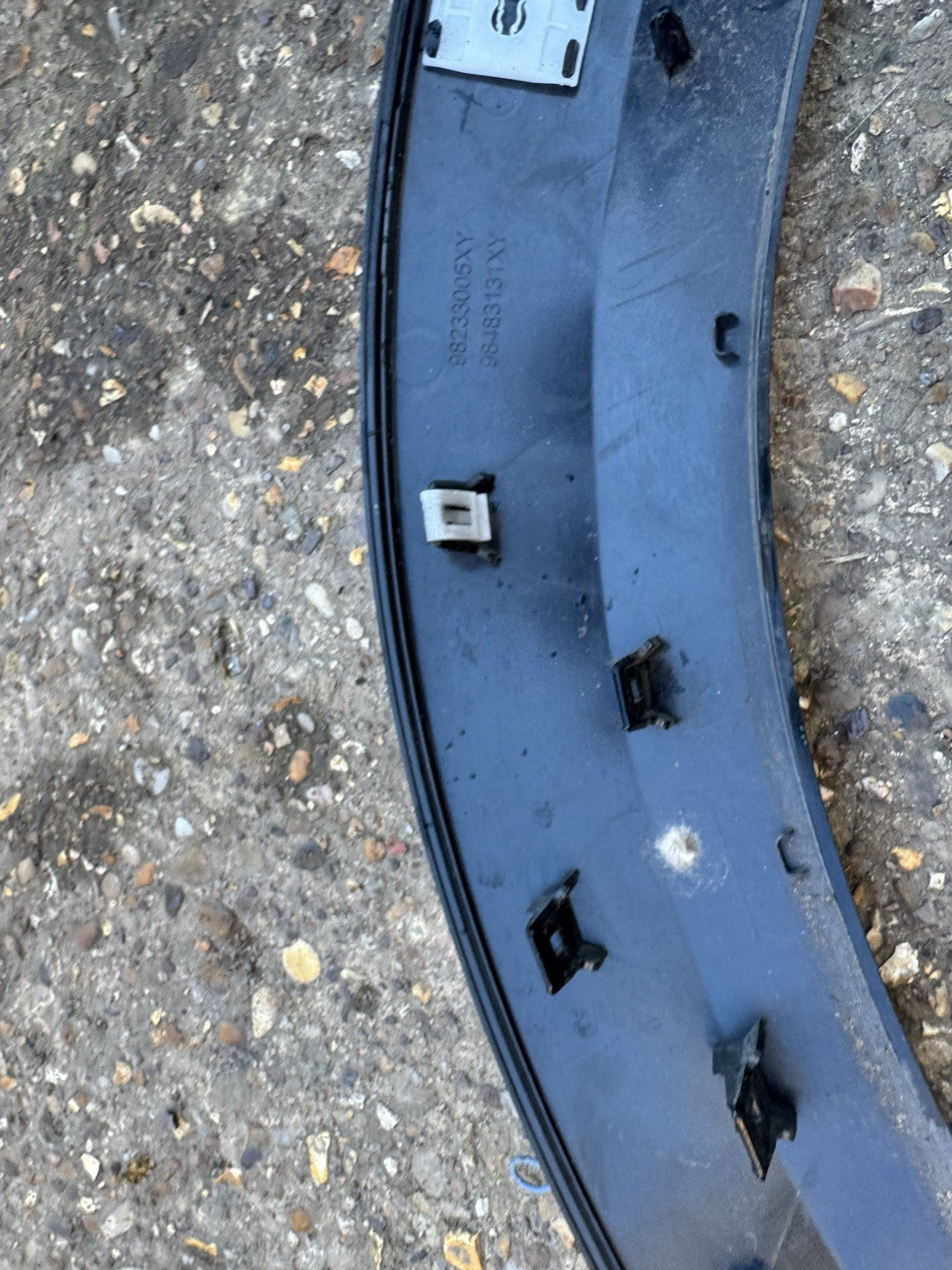 Peugeot 208 2023 Left Moulding Trim Wheel Arch Rear 9823300580