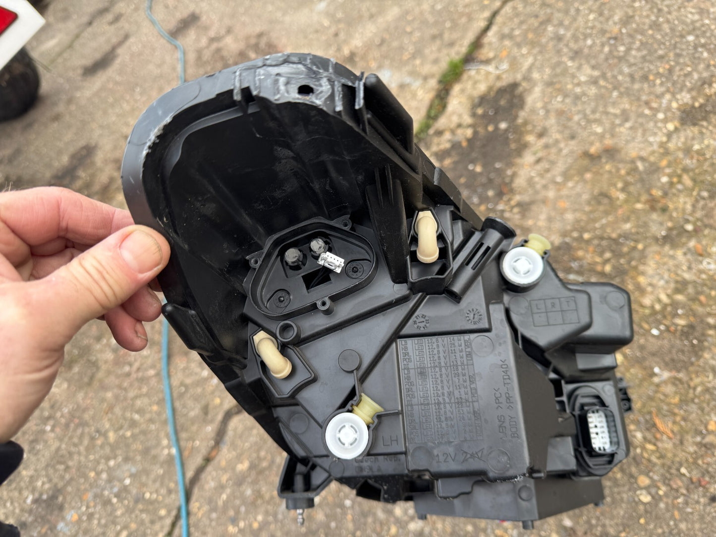 FORD FIESTA ST MK8 N/S LEFT LED HEADLIGHT 2022 - ON GENUINE N1BB13E017BG DAMAGED