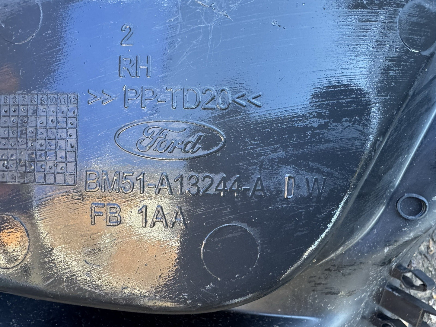 FORD REAR DRIVER RIGHT DOOR INNER SILL TRIM BM51-A13244-A Off A 2011 Focus